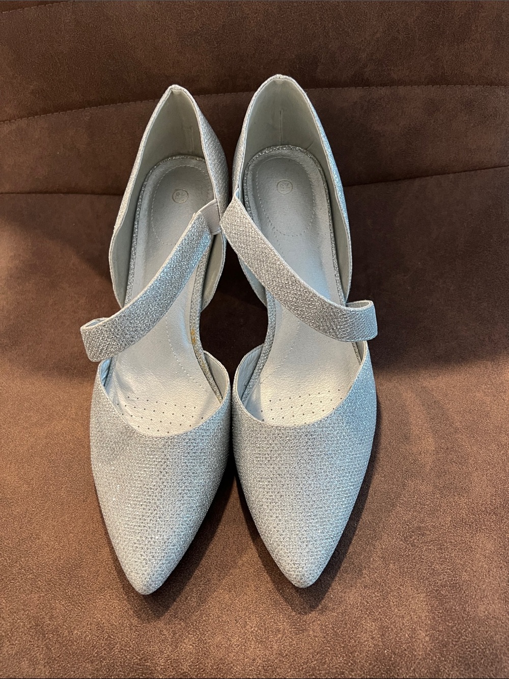 Women’s Silver Pointed Heels